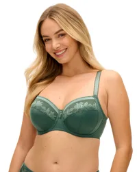 Womens 2982 Illusion Side Support Bra - - Green