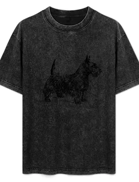 Scottish Terrier T-Shirt Big and Tall Loose Fit T-Shirt - Aliexpress - FashionsVida
