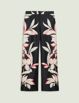 Pantalone in satin donna nero - LUISA VIOLA - FashionsVida