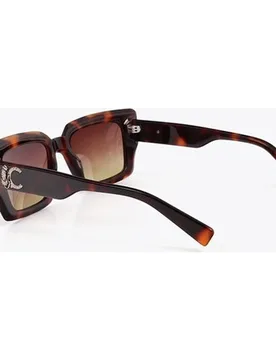Gafas de sol de mujer rectangulares con logo leopardo - Lola Casademunt - FashionsVida