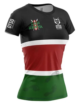 Maglietta A Maniche Corte Run Kenya Multicolor L - OTSO - FashionsVida