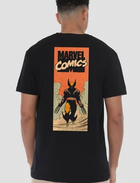 Unisex Xmen Vintage Wolverine T-Shirt, Black Size: 4XL - Black - Size: 4XL - Marvel - FashionsVida