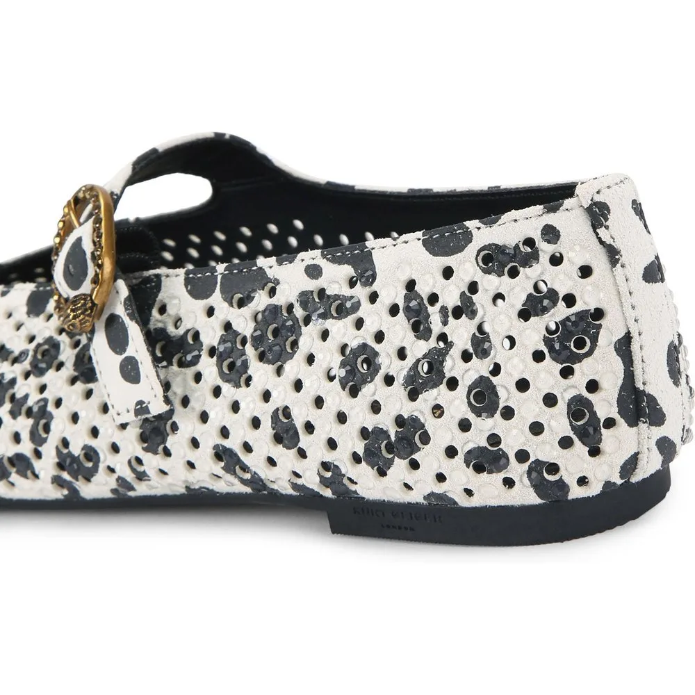 Bailarinas de mujer con estampado gráfico y hebilla - Kurt Geiger - FashionsVida
