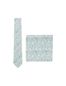 Set cravate et pochette menthe - Seidenfalter - FashionsVida