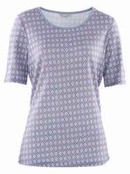 Viskose-Shirt Softness - Blau - female - Size: 42