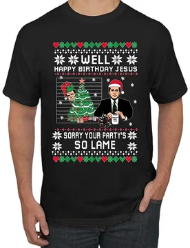 Happy Birthday Jesus Funny Men's Cotton O-neck Short Sleeve T-shirt - Aliexpress - FashionsVida