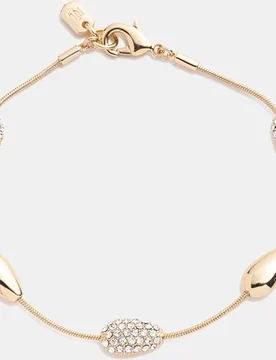Pulsera Leora de latón y vidrio - Lauren Ralph Lauren - FashionsVida