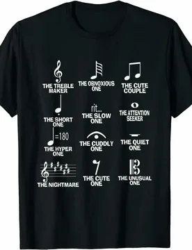 Musical Notes Symbol Definition Humor Funny T-Shirt 100% Cotton O-Neck Short Sleeve Summer Casual Mens T-shirt Streetwear - Aliexpress - FashionsVida