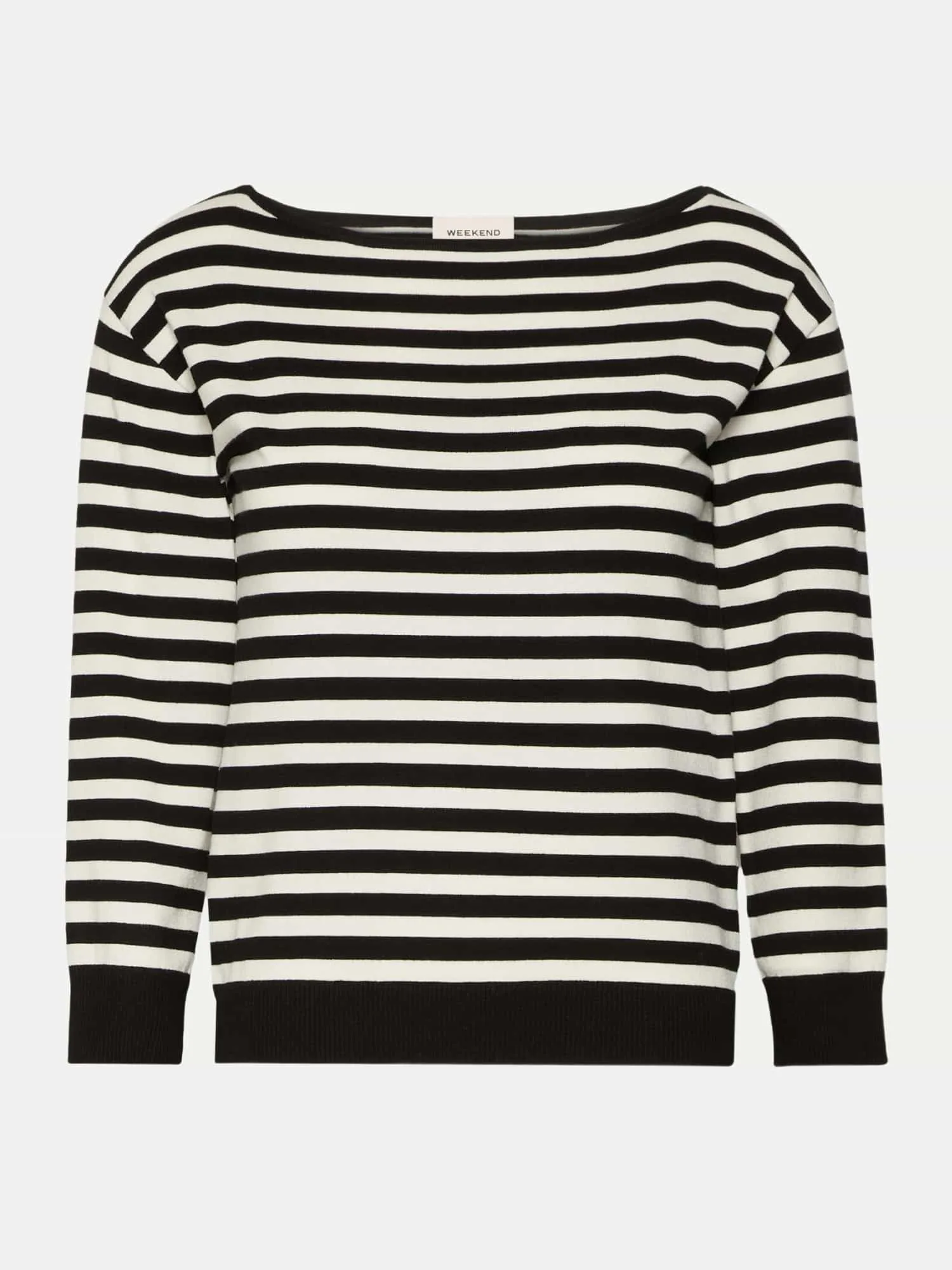 Streifenpullover WKDSTECCA Schwarz L - Weekend Max Mara - FashionsVida