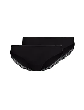 Slip 2er Pkg. CLASSICOTTON black schwarz 36 Damen - Skiny - FashionsVida