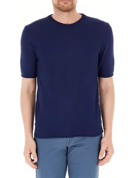 QB24 T-shirt girocollo BLU NAVY XL - QB24 - FashionsVida