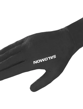 Merino Gloves Deep Black S Men,Women - Salomon - FashionsVida