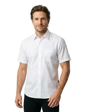 Camicia A Maniche Corte Relegant6 White L - BOSS - FashionsVida
