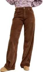 Pantalon en velours côtelé - Surf Crush Cord Pant Chestnut en Coton - Taille L - Marron