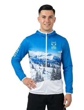 Snow Forest Jacket Blue / White L Men,Women - OTSO - FashionsVida