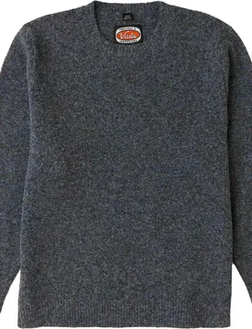 Pull à col rond - Presley Crew Neck Eco Sweat M Black Heather en Laine - Taille L - Gris - Vissla - FashionsVida