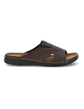 Ciabatte marroni con strappo 610PS 45 - JERPOINT - FashionsVida