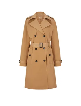 Trenchcoat de corte estándar CONRY beige 34 - BOSS - FashionsVida