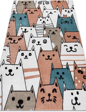 Teppiche Teppich Fun Gatti Für Kinder, Katzen Tiere 80x150 Cm 80x150 Cm - RUGSX - FashionsVida