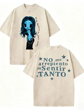 Vintage Washed Karol G No Me Arrepiento De Sentir Tanto Album T-shirts Fashion Hip Hop T Shirt Men Women Casual O-Neck T-shirt - Aliexpress - FashionsVida