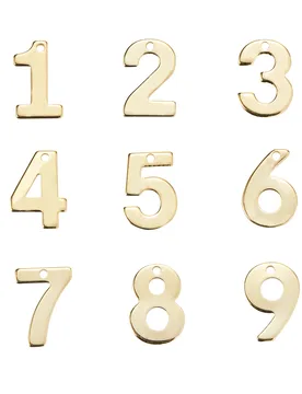 Pcs 304 Stainless Steel Metal Charms 0-9 Number Golden Plated Small Pendants Bulk for Jewelry Necklace Earrings Making - Aliexpress - FashionsVida