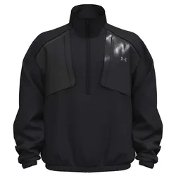 Sweat à Demi-zip Unstoppable Woven Solid Black / Reflective L