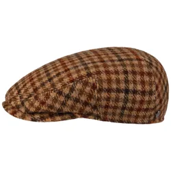 Mini Check Wool Driver Flat Cap by - beige-brown - Female - Size: M (56-57 cm)