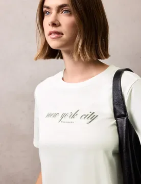 Street One T-Shirt mit Wording female Weiß - Street One Studio - FashionsVida