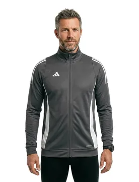 Veste De Survêtement Tiro24 Training Team Mid Grey / White 2XL - Adidas - FashionsVida