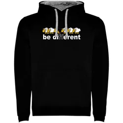 Sweat à Capuche Be Different Train Two-colour Black / Grey 3XL