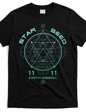 Starseed Sacred Geometry T-Shirt 100% Cotton O-Neck Short Sleeve Summer Casual Mens T-shirt Streetwear - Aliexpress - FashionsVida