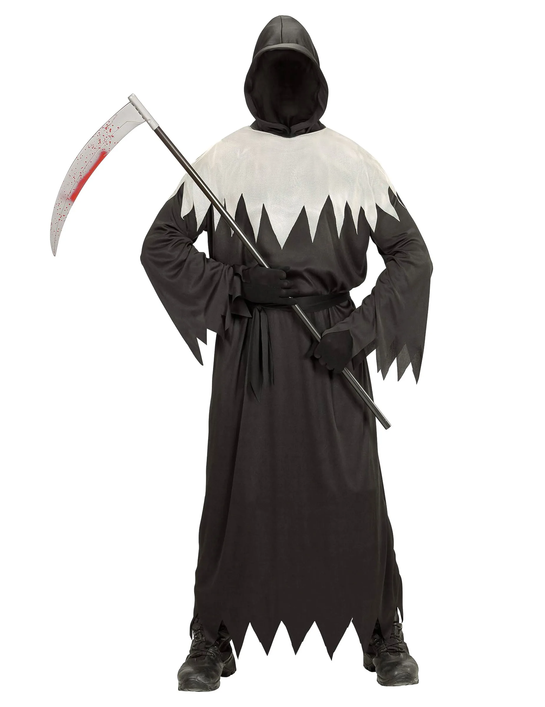 Unheimlicher Ghul Halloween Kinderkostüm Tod schwarz-grau - Widmann - FashionsVida