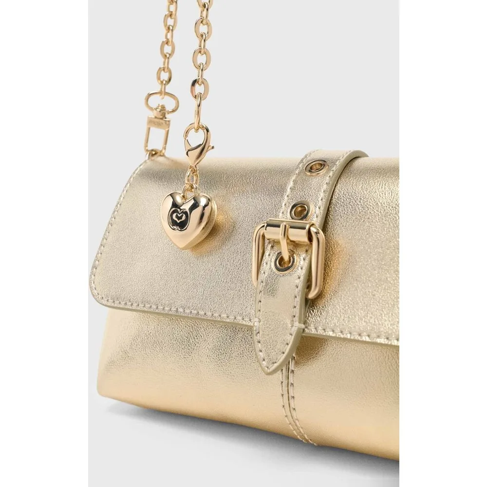 Bandolera de mujer de piel metalizada multiposición - Maje - FashionsVida
