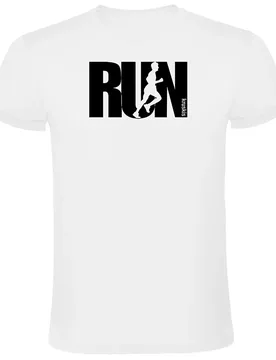 Word Run Short Sleeve T-shirt White L Men - Kruskis - FashionsVida