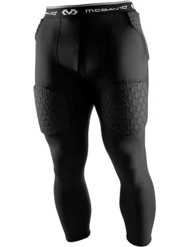 Hex thudd 5-pad 3/4 tight pantalón futbol calentador Negro (XL) - McDavid - FashionsVida