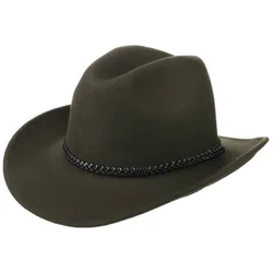 Western Hat by - olive - Female - Size: XL (60-61 cm)