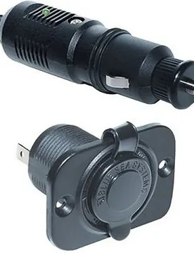 Dc Plug And Dash Socket Kit Set 12v Black One Size unisex - Blue Sea Systems - FashionsVida
