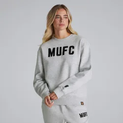 Manchester United Womens MUFC Sweatshirt Grey M