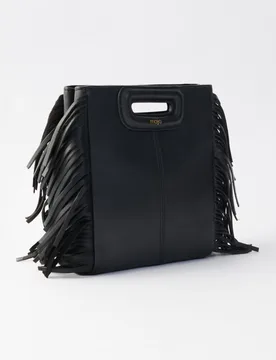 Bolso de mano multiposición de piel con cadena - Maje - FashionsVida