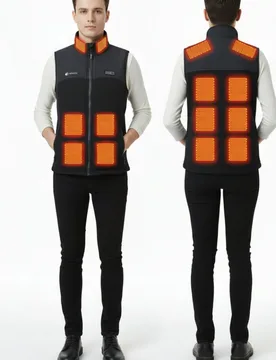 Men's Triple Control Fleece Heated Vest - Anniou Clothing - FashionsVida
