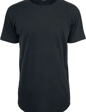 T-Shirt - Shaped Long Tee - S bis 5XL - für Männer - Größe 4XL - schwarz - Männer - male - Urban classics - FashionsVida