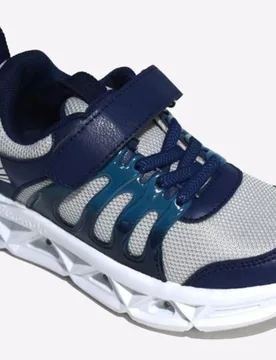 Kids Unisex Xyla Boys Light Up Trainers - Navy - Size Uk 11 Kids - Gloryfeet - FashionsVida