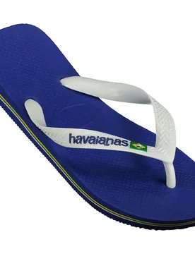 Tongs Brasil Logo Reconditionné Marine Blue EU 39-40 Homme - Havaianas - FashionsVida