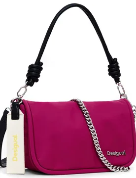 Nylon Borsa a spalla 24WAXY33 3002 Fucsia - Desigual - FashionsVida