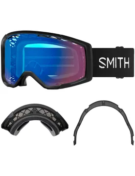 Masque de VTT - Rhythm Mtb + Dirt Screen Black Chromapop Contrast Rose Flash Af en Silicone - Noir - SMITH - FashionsVida
