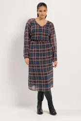 Women's Check Midi Dress Size: 16 - Multicolor - Size: 16