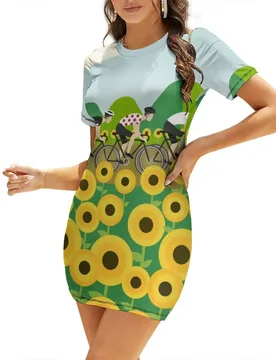 Le Tour I Short-Sleeved Dress dresses summer long sleeve dresses Clothing female Women's long dress Dress - Aliexpress - FashionsVida
