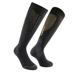 Chaussettes Longues Wool Tech Black / Yellow EU 41-43 Homme