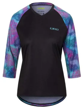 Maglia A Maniche 3/ Da Enduro Roust Black Cromadot - Giro - FashionsVida