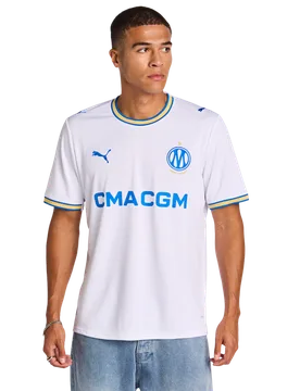 Olympique De Marseille Home 26-27 Uomo - Maglie/Repliche Bianco - Taglia XL - Poly Jersey XL - Puma - FashionsVida